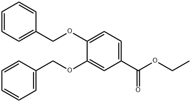 3,4-二苄氧基苯甲酸乙酯 结构式