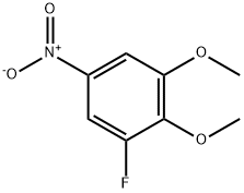 1-氟-2,3-二甲氧基-5-硝基苯 结构式