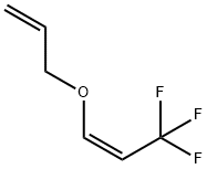 (1Z)-3,3,3-三氟-1-(2-丙烯-1-基氧基)-1-丙烯 结构式