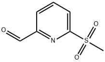6-(甲基磺酰基)-2-吡啶甲醛 结构式