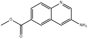 methyl 3-aminoquinoline-6-carboxylate 结构式