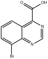 8-溴喹唑啉-4-羧酸 结构式