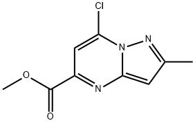 methyl 7-chloro-2-methylpyrazolo[1,5-a]pyrimidine-5-carboxylate 结构式