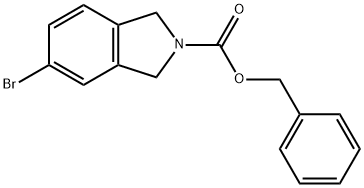 5-Bromo-1,3-dihydro-isoindole-2-carboxylic acid benzyl ester 结构式