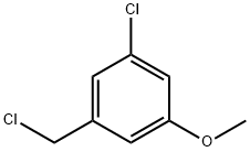 1-氯-3-氯甲基-5-甲氧基苯 结构式