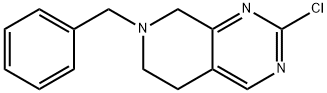 7-Benzyl-2-chloro-5,6,7,8-tetrahydropyrido[3,4-d]pyrimidine 结构式