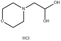 2-Morpholinoethane-1,1-diol hydrochloride 结构式