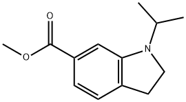 Methyl 1-isopropylindoline-6-carboxylate 结构式