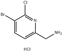 (5-溴-6-氯吡啶-2-基)甲胺盐酸盐 结构式