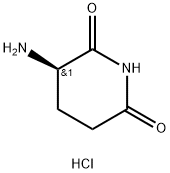 (R)-3-氨基-哌啶-2,6-二酮盐酸盐 结构式