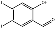 2-hydroxy-4,5-diiodobenzaldehyde 结构式