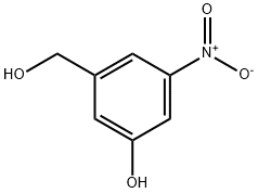 3-(羟甲基)-5-硝基苯酚 结构式