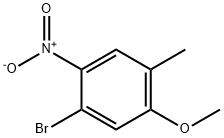 4-溴-2-甲氧基-5-硝基甲苯 结构式