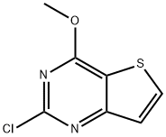 2-氯-4-甲氧基噻吩并[3,2-D]嘧啶 结构式