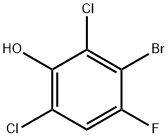 3-溴-2,6-二氯-4-氟苯酚 结构式