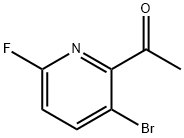 1-(3-溴-6-氟吡啶-2-基)乙酮 结构式