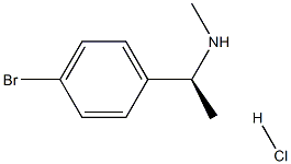 (S)-1-(4-溴苯基)-N-甲基乙胺盐酸盐 结构式