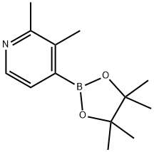 2,3-二甲基-4-(4,4,5,5-四甲基-1,3,2-二氧苯甲醛-2-基)吡啶 结构式
