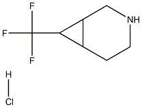 7-(trifluoromethyl)-3-azabicyclo[4.1.0]heptane hydrochloride 结构式