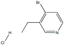 4-溴-3-乙基吡啶盐酸盐 结构式