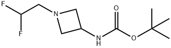 tert-butyl N-[1-(2,2-difluoroethyl)azetidin-3-yl]carbamate 结构式