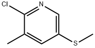 2-氯-3-甲基-5-(甲硫基)吡啶 结构式