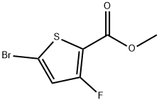 methyl 5-bromo-3-fluorothiophene-2-carboxylate 结构式