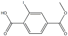 2-碘-4-(甲氧羰基)苯甲酸 结构式