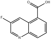 3-氟喹啉-5-羧酸 结构式