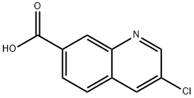3-chloroquinoline-7-carboxylic acid 结构式