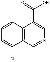8-氯异喹啉-4-羧酸 结构式