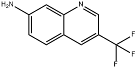 3-(三氟甲基)喹啉-7-胺 结构式