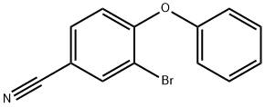 3-溴-4-苯氧基苯甲腈 结构式