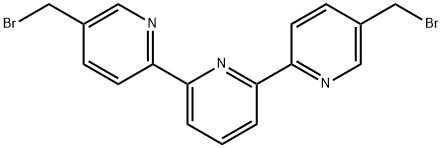 5',5''-双(溴甲基)-2,2':6',2''-三联吡啶 结构式