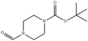 4-甲酰基哌嗪-1-羧酸叔丁酯 结构式