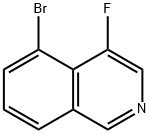 5-溴-4-氟异喹啉 结构式