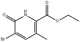 5-溴-6-羟基-3-甲基吡啶-2-羧酸乙酯 结构式
