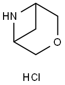 3-oxa-6-azabicyclo[3.1.1]heptane hydrochloride 结构式