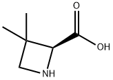 2-Azetidinecarboxylic acid, 3,3-dimethyl-,  (2S)- 结构式