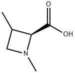 2-Azetidinecarboxylic acid, 1,3-dimethyl, (2S)- 结构式