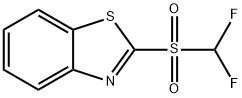 二氟甲基(2-苯并噻唑基)砜 结构式