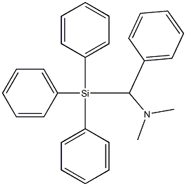 N,N-DIMETHYL-ALPHA-(TRIPHENYLSILYL)BENZYLAMINE 结构式