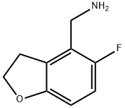 (5-氟-2,3-二氢苯并呋喃-4-基)甲胺 结构式