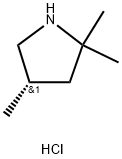 (S)-2,2,4-三甲基吡咯烷盐酸盐 结构式