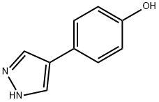 4-(1H-吡唑-4-基)苯酚 结构式