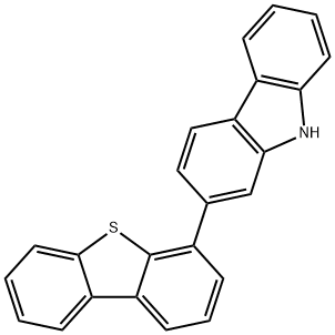 2-(4-二苯并噻吩)咔唑 结构式