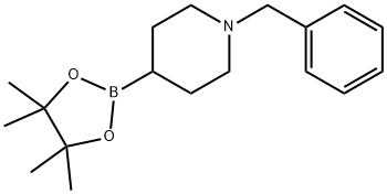 1-苄基-哌啶-4-硼酸频哪醇酯 结构式