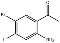 1-(2-AMINO-5-BROMO-4-FLUORO-PHENYL)-ETHANONE 结构式