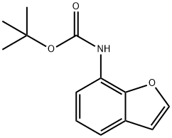 N-BOC-7-氨基苯并呋喃 结构式