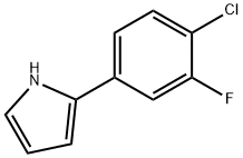 2-(3-氟-4-氯苯基)吡咯 结构式